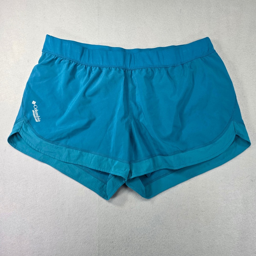 Columbia Montrail Titan Ultra Blue Running Shorts Omni-Freeze ZERO Womens Large